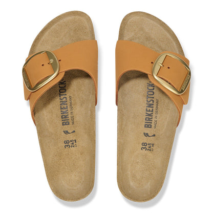 Madrid Big Buckle Nubuck Leather in Color Burnt Orange | Birkenstock