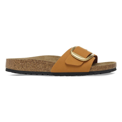 Madrid Big Buckle Nubuck Leather in Color Burnt Orange | Birkenstock