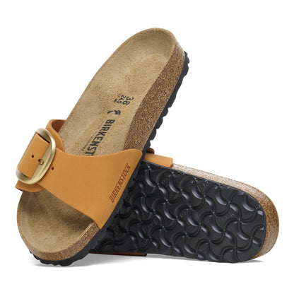 Madrid Big Buckle Nubuck Leather in Color Burnt Orange | Birkenstock