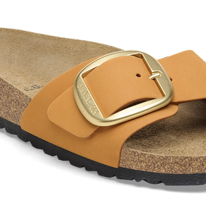 Madrid Big Buckle Nubuck Leather in Color Burnt Orange | Birkenstock