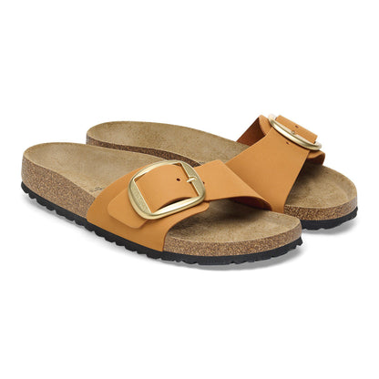 Madrid Big Buckle Nubuck Leather in Color Burnt Orange | Birkenstock