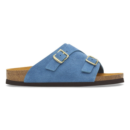 Zürich 1964 Suede Leather in Color Light Blue | Birkenstock
