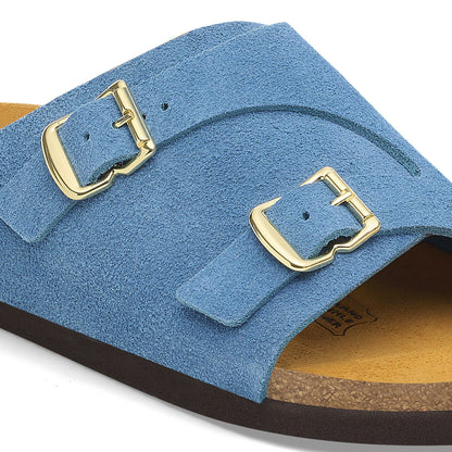 Zürich 1964 Suede Leather in Color Light Blue | Birkenstock