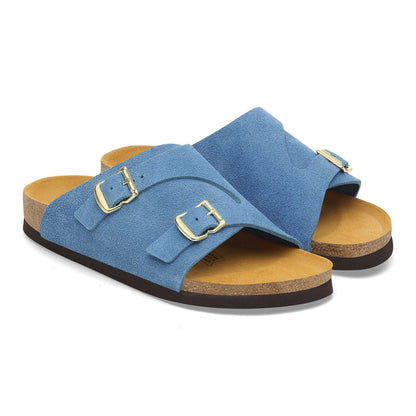 Zürich 1964 Suede Leather in Color Light Blue | Birkenstock