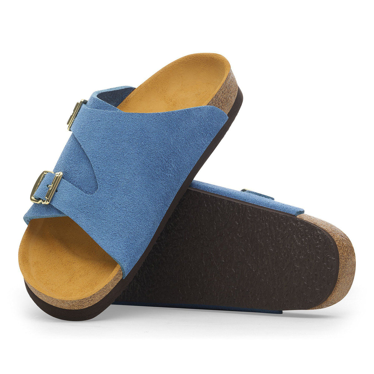 Zürich 1964 Suede Leather in Color Light Blue | Birkenstock