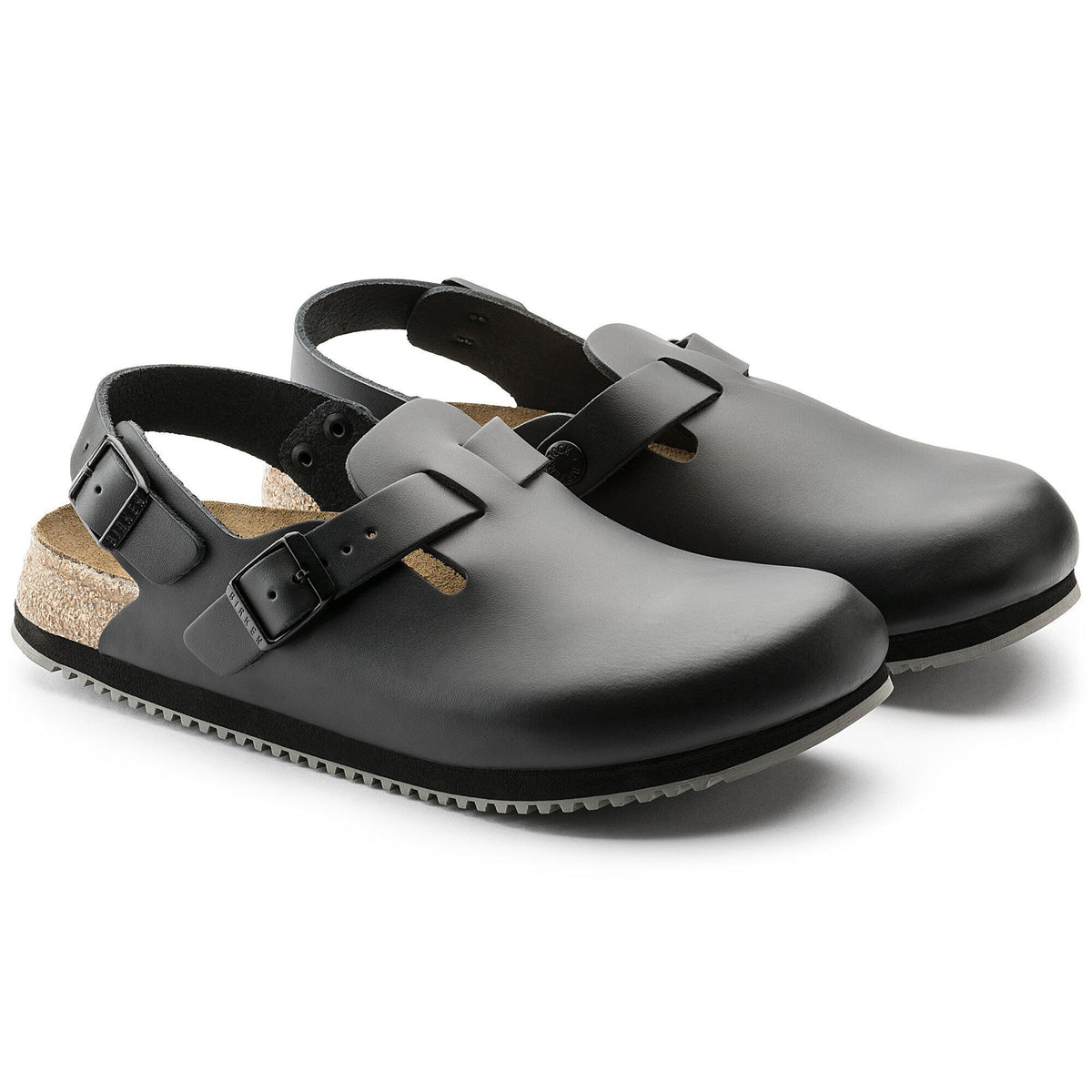 Tokio Super Grip Leather in Color Black | Birkenstock