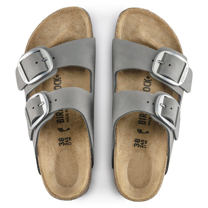 Arizona Big Buckle Nubuck Leather in Color Dove Gray | Birkenstock