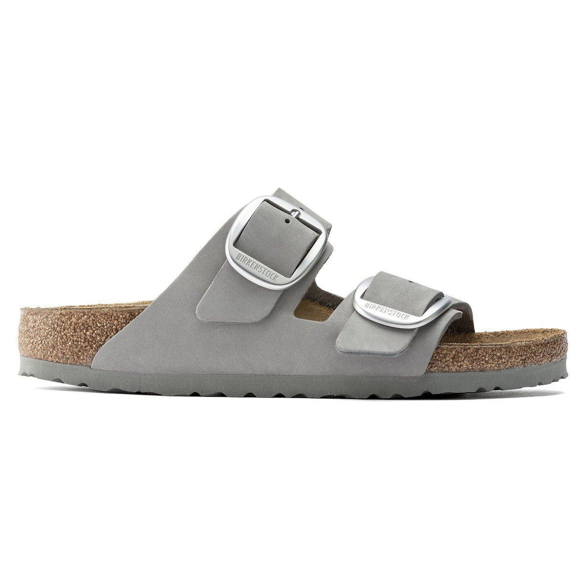 Arizona Big Buckle Nubuck Leather in Color Dove Gray | Birkenstock