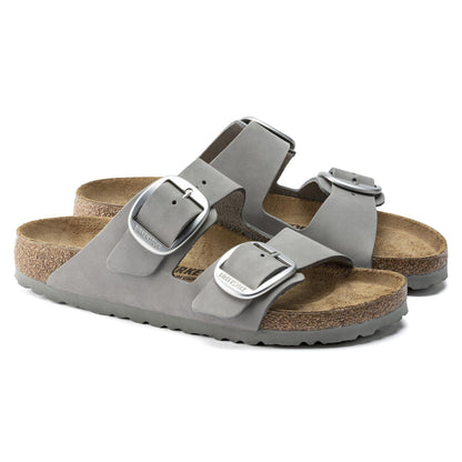 Arizona Big Buckle Nubuck Leather in Color Dove Gray | Birkenstock