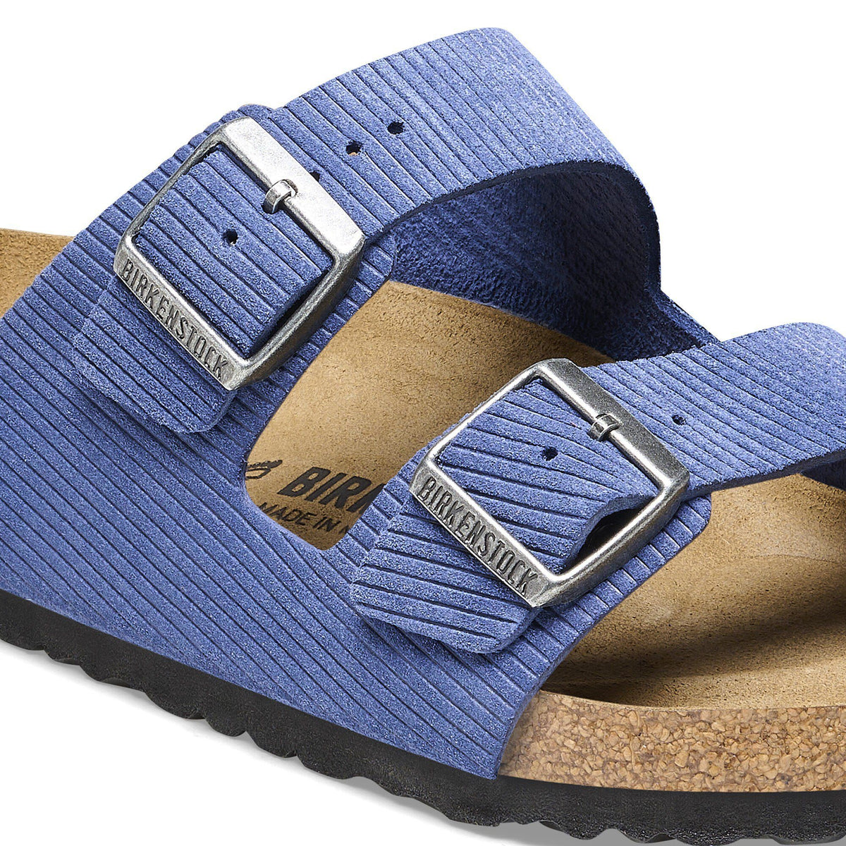 Arizona Suede Embossed in Color Corduroy Indigo | Birkenstock