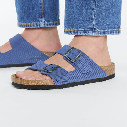 Arizona Suede Embossed in Color Corduroy Indigo | Birkenstock