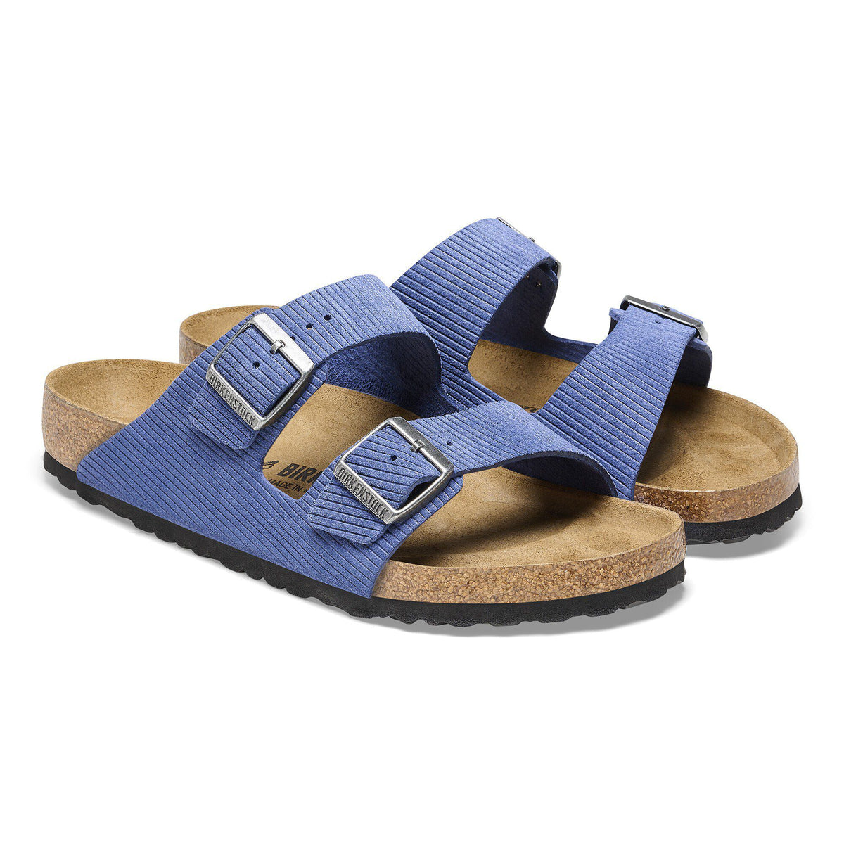 Arizona Suede Embossed in Color Corduroy Indigo | Birkenstock