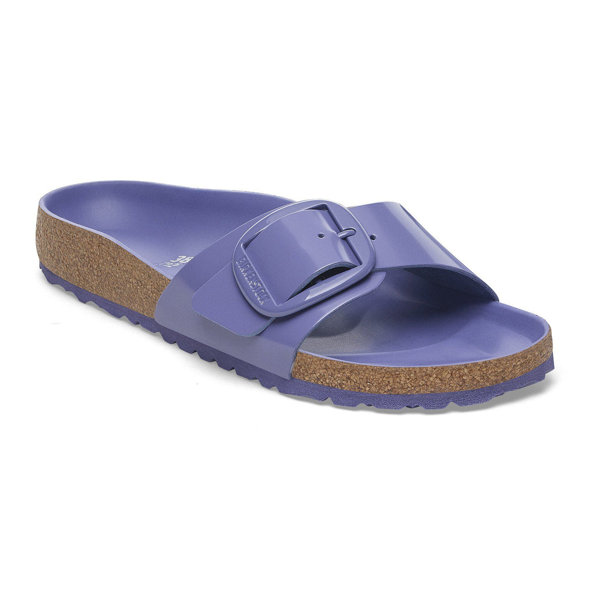Madrid Big Buckle Natural Leather Patent in Color High Shine Purple Dusk | Birkenstock