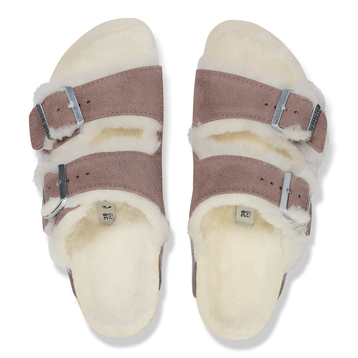 Arizona Shearling Suede Leather in Color Faded Purple | Birkenstock