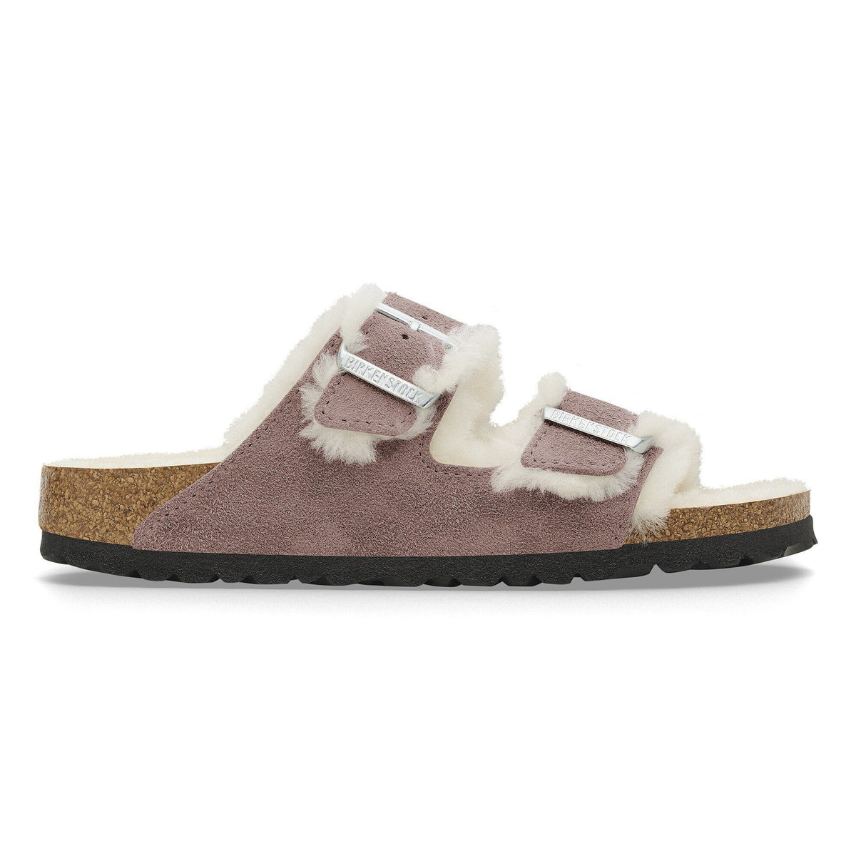 Arizona Shearling Suede Leather in Color Faded Purple | Birkenstock