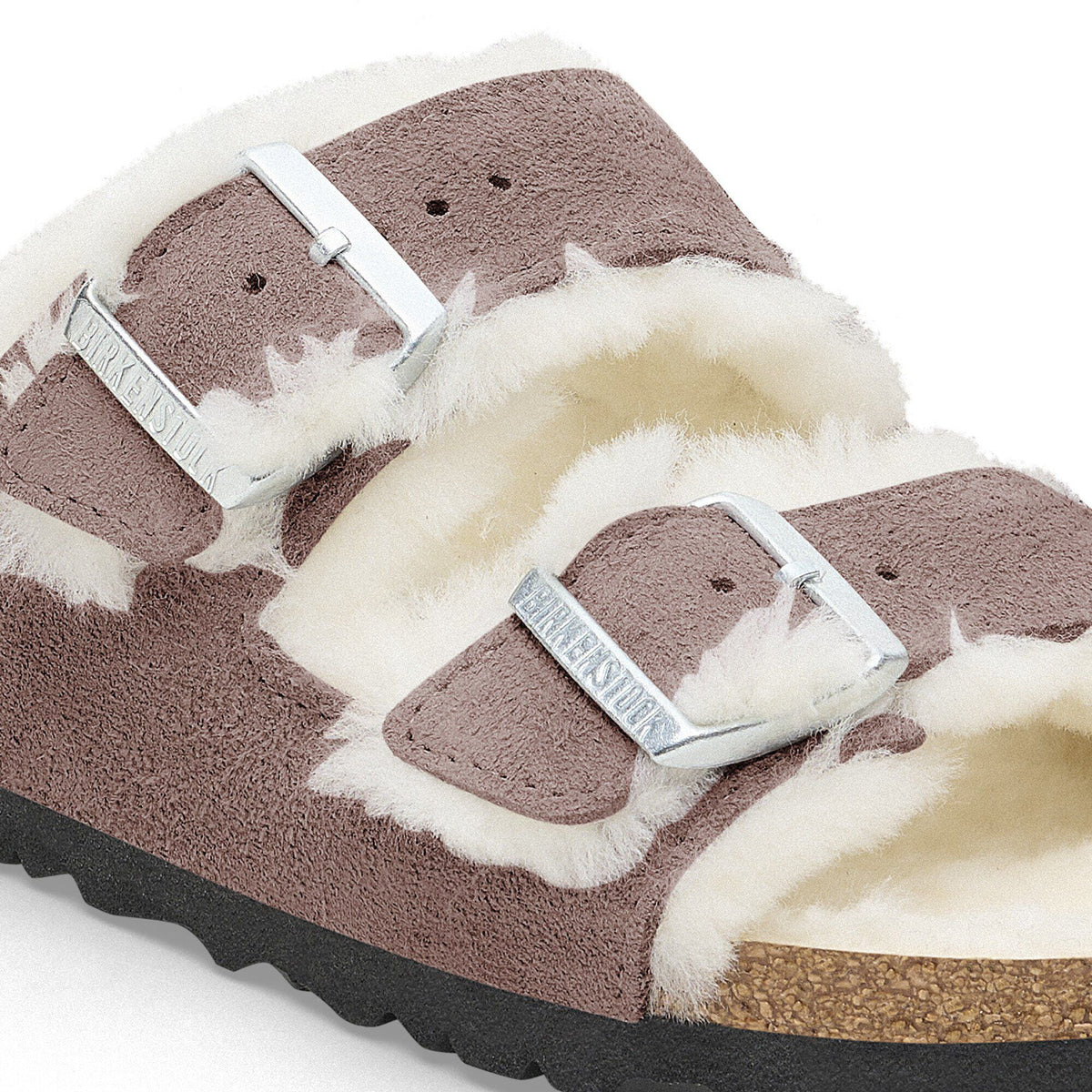 Arizona Shearling Suede Leather in Color Faded Purple | Birkenstock