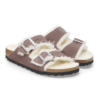 Arizona Shearling Suede Leather in Color Faded Purple | Birkenstock