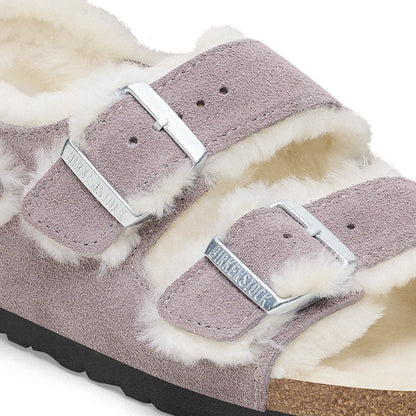 Milano Suede Shearling Suede Leather-Shearling in Color Faded Purple | Birkenstock