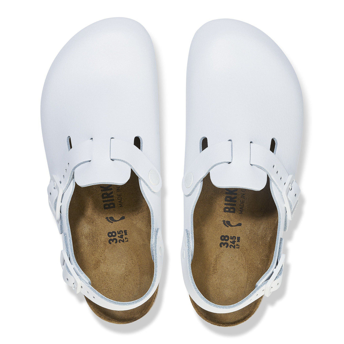 Tokio Pro Natural Coated Leather in Color White | Birkenstock