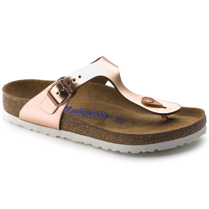 Gizeh Soft Footbed Leather in Color Metallic Copper | Birkenstock