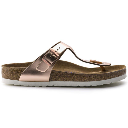 Gizeh Soft Footbed Leather in Color Metallic Copper | Birkenstock