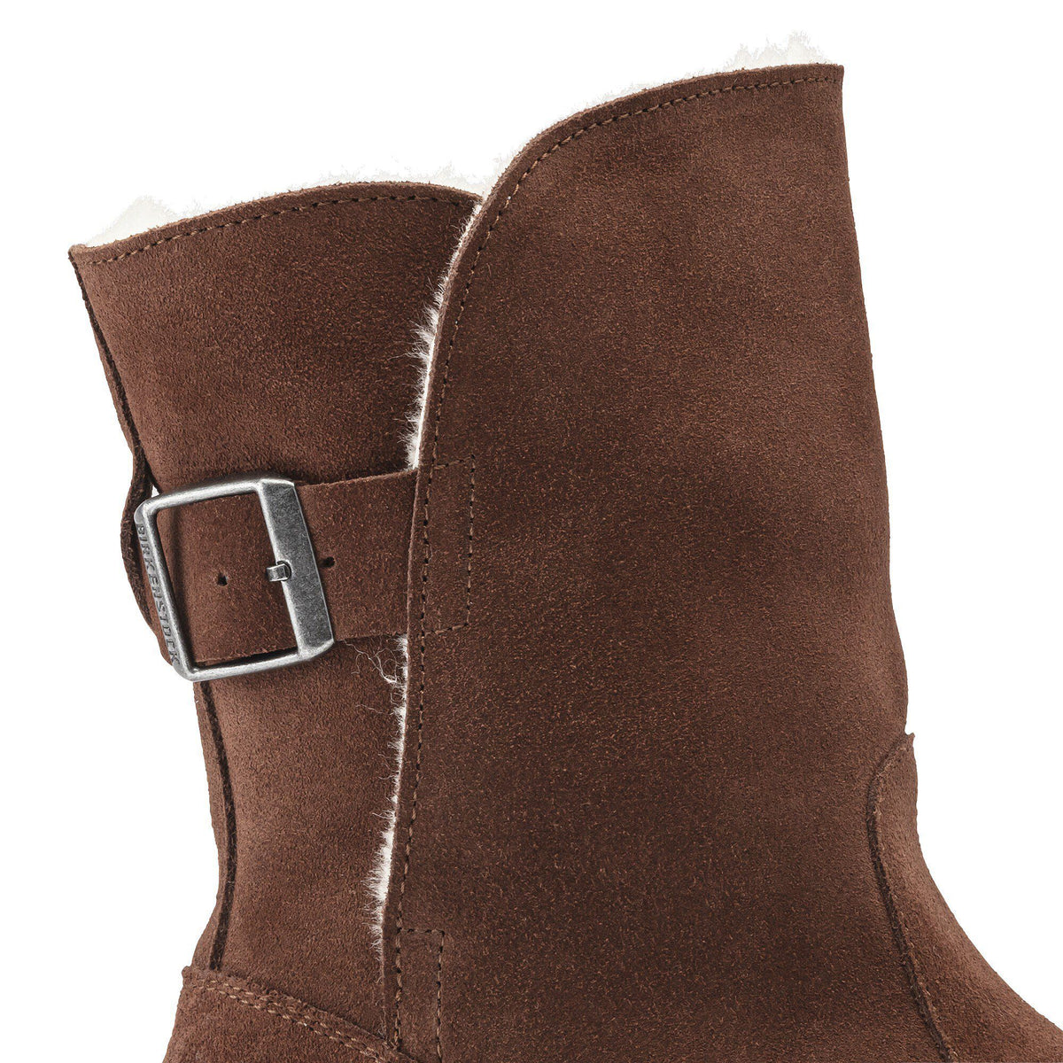 Uppsala Shearling Suede Leather in Color Espresso | Birkenstock