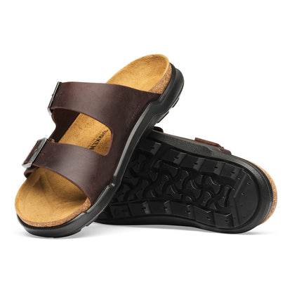 Arizona Crosstown Men Oiled Leather in Color Habana | Birkenstock