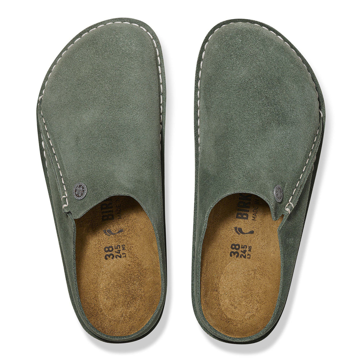 Zermatt Premium Suede Leather in Color Thyme | Birkenstock