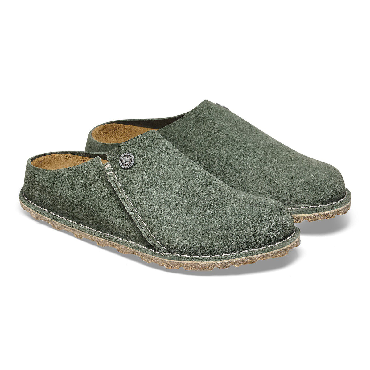 Zermatt Premium Suede Leather in Color Thyme | Birkenstock