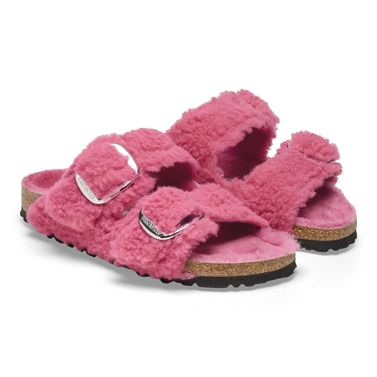 Arizona Big Buckle Shearling in Color Fuchsia Tulip | Birkenstock