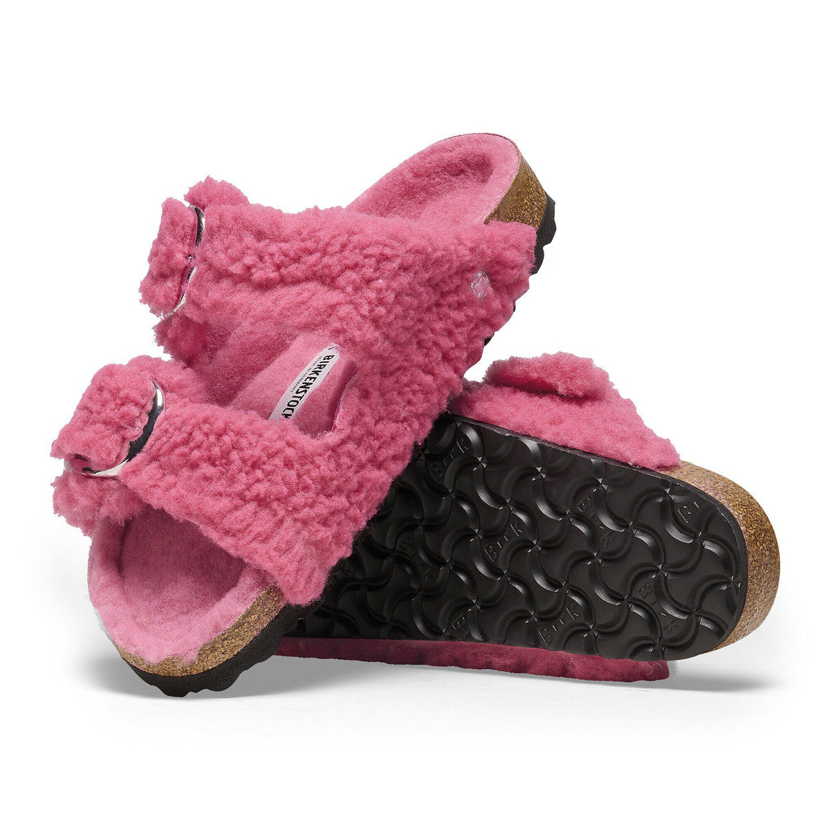 Arizona Big Buckle Shearling in Color Fuchsia Tulip | Birkenstock