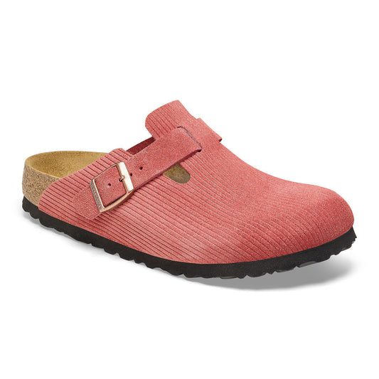 Boston Suede Embossed in Color Corduroy Sienna Red | Birkenstock