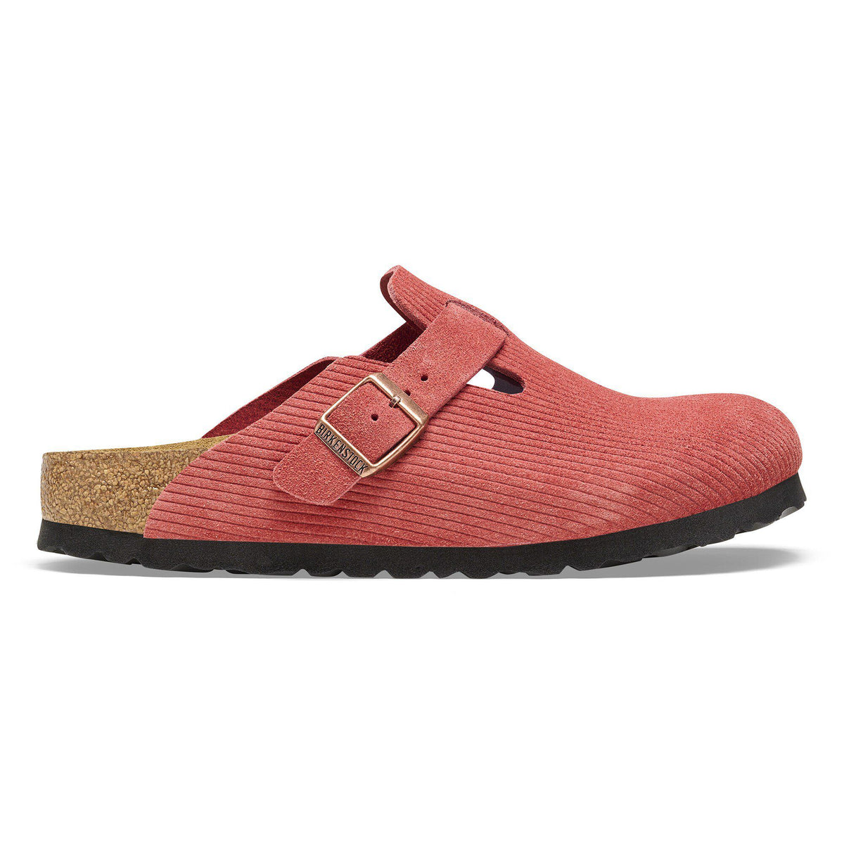 Boston Suede Embossed in Color Corduroy Sienna Red | Birkenstock