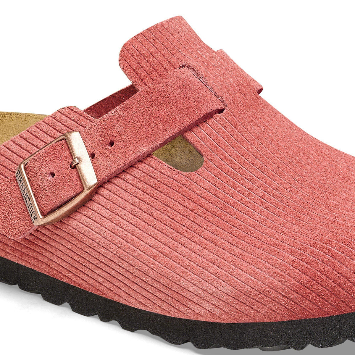 Boston Suede Embossed in Color Corduroy Sienna Red | Birkenstock