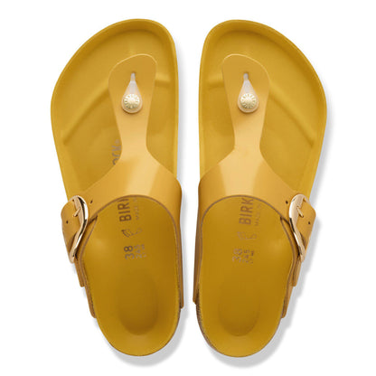 Gizeh Big Buckle Natural Leather Patent in Color High-Shine Ochre | Birkenstock