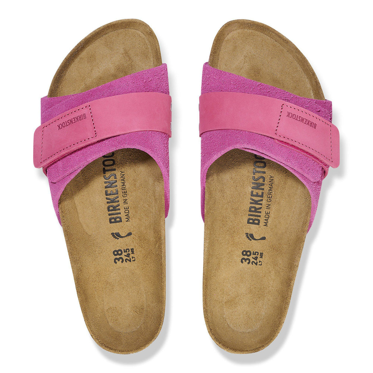 Oita Suede Leather in Color Fuchsia Tulip | Birkenstock