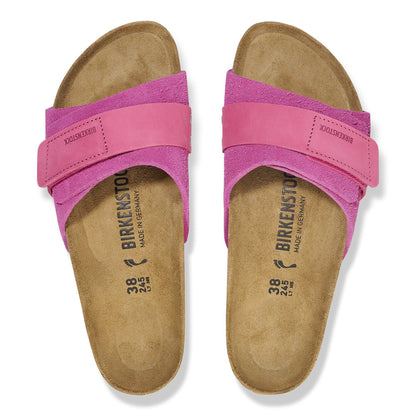 Oita Suede Leather in Color Fuchsia Tulip | Birkenstock