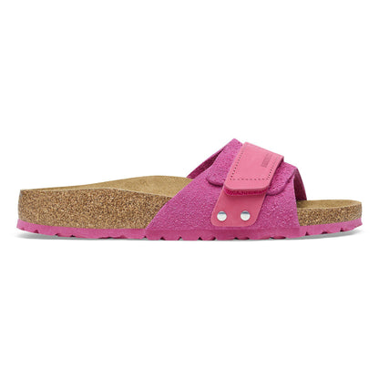 Oita Suede Leather in Color Fuchsia Tulip | Birkenstock
