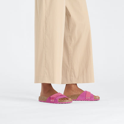 Oita Suede Leather in Color Fuchsia Tulip | Birkenstock