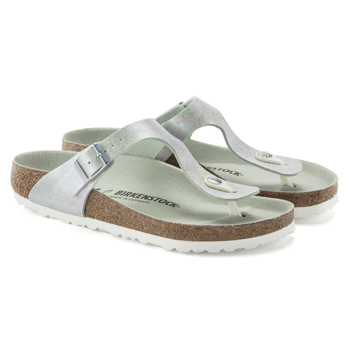 Gizeh Vegan Microfiber in Color Iridescent Matcha | Birkenstock