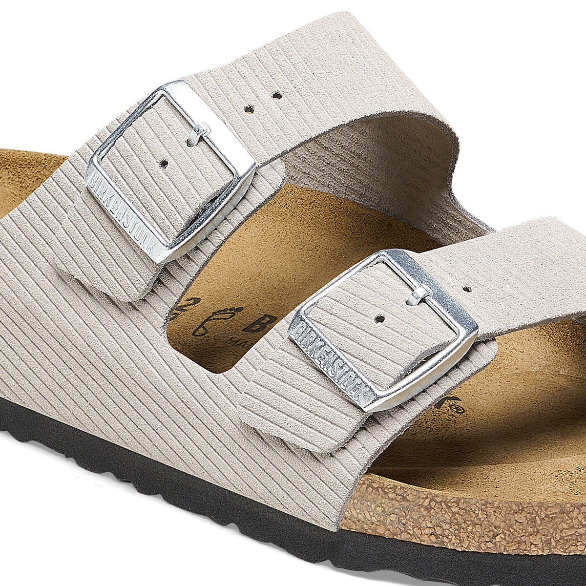 Arizona Suede Embossed in Color Corduroy Stone Coin | Birkenstock