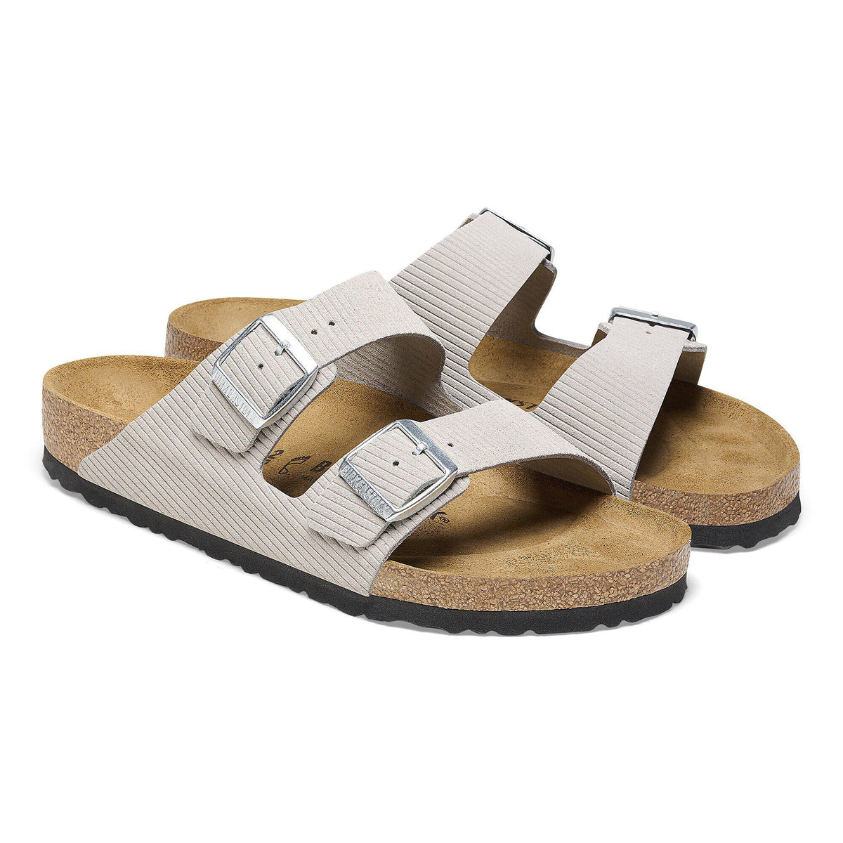Arizona Suede Embossed in Color Corduroy Stone Coin | Birkenstock