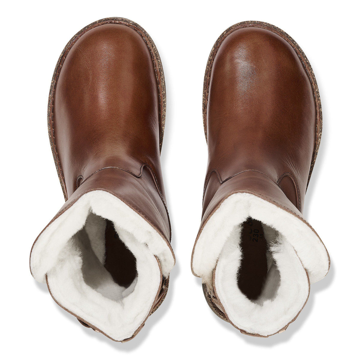 Uppsala Shearling Leather in Color Cognac | Birkenstock