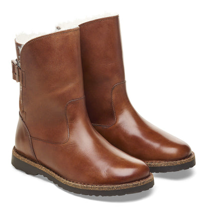 Uppsala Shearling Leather in Color Cognac | Birkenstock