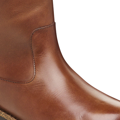 Uppsala Shearling Leather in Color Cognac | Birkenstock