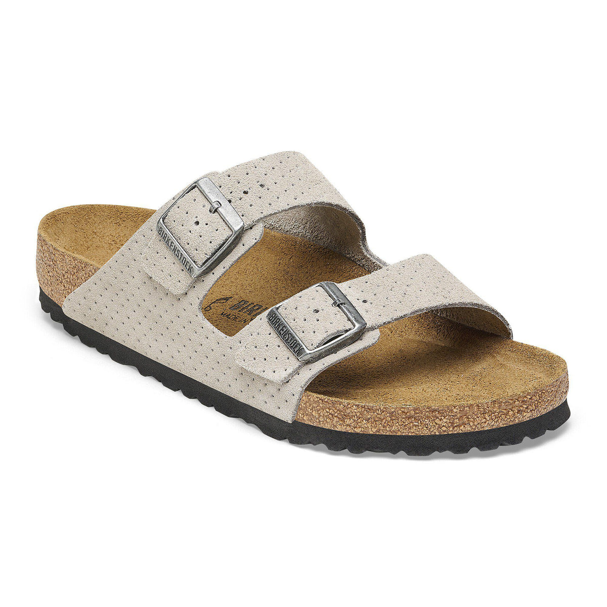 Arizona Suede Embossed in Color Dotted Stone Coin | Birkenstock