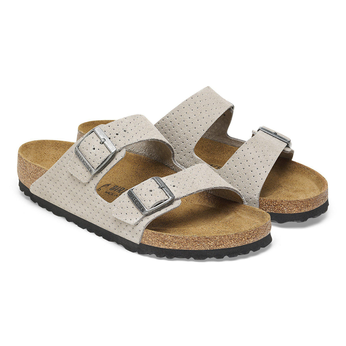 Arizona Suede Embossed in Color Dotted Stone Coin | Birkenstock
