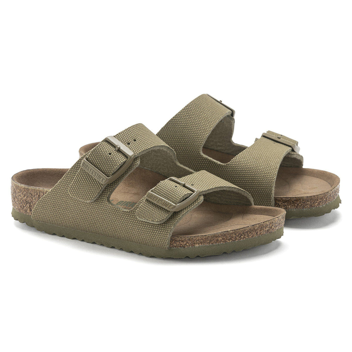 Arizona Kids Vegan Textile in Color Faded Khaki | Birkenstock