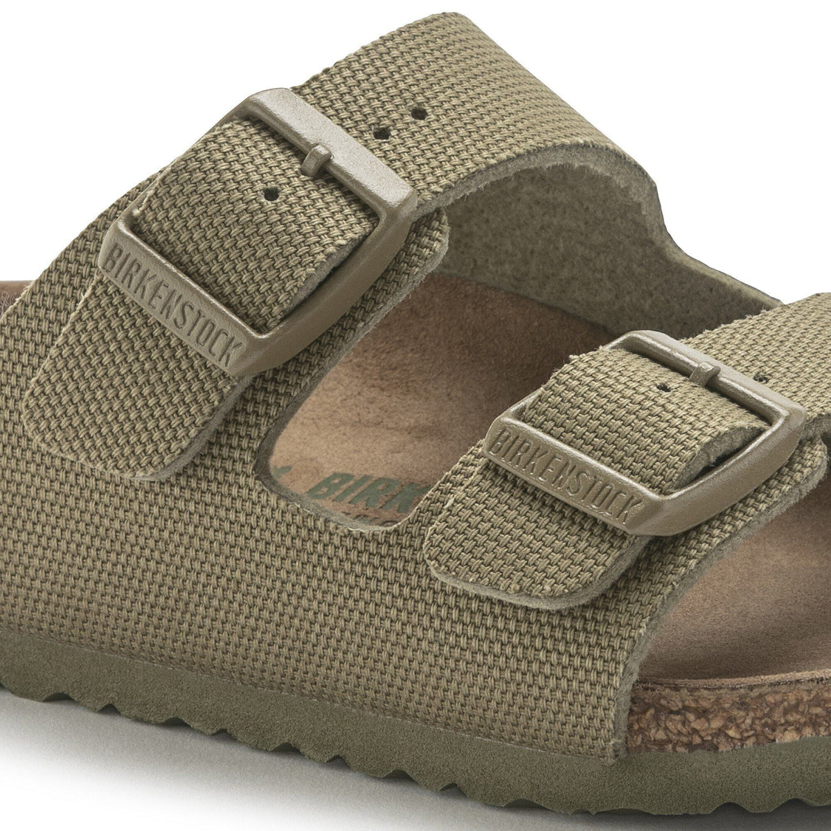 Arizona Kids Vegan Textile in Color Faded Khaki | Birkenstock