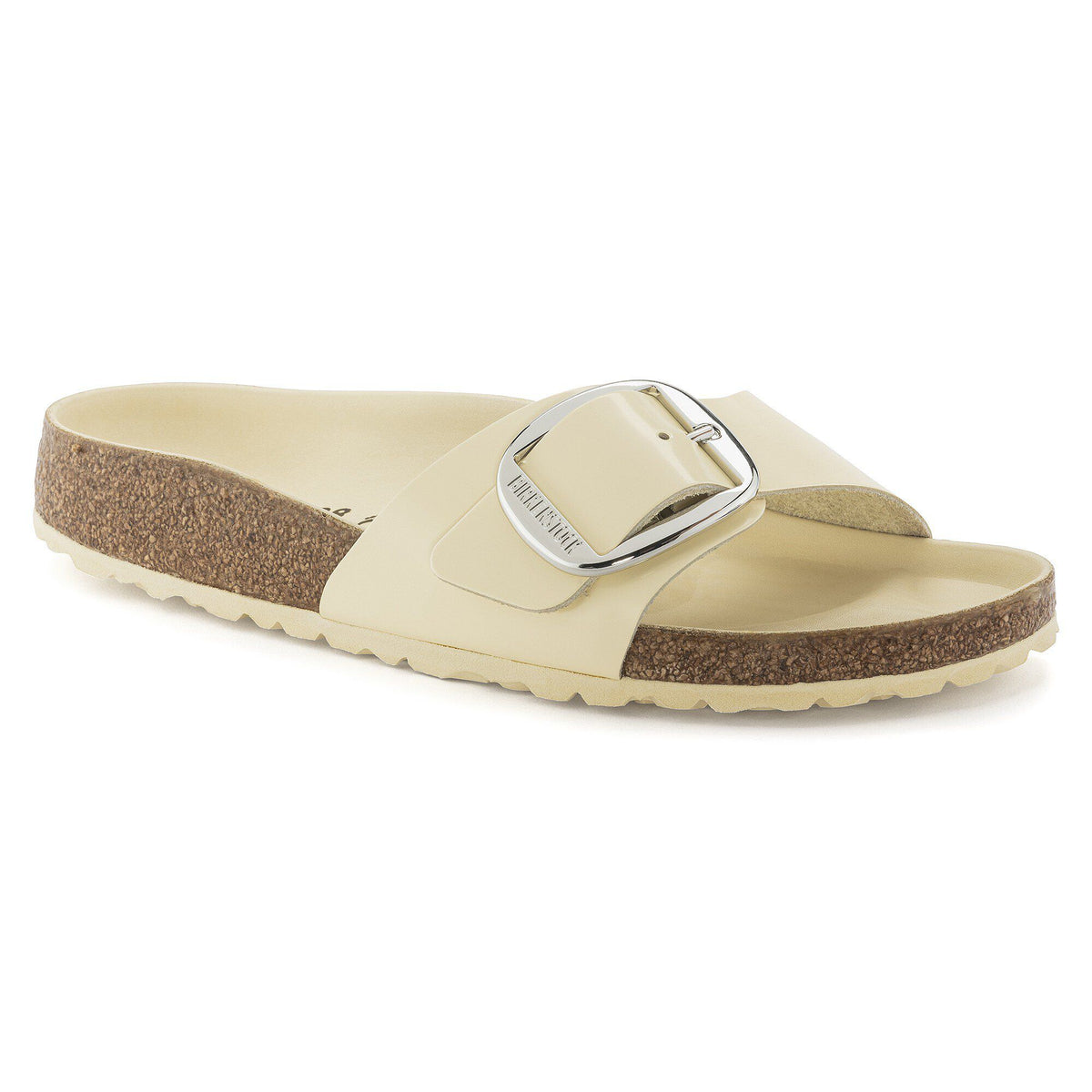 Madrid Big Buckle Natural Leather Patent in Color High Shine Butter | Birkenstock